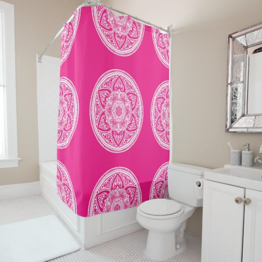 Foxglove Mandala Duschvorhang (Beispiel)
