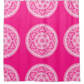 Foxglove Mandala Duschvorhang (Vorderseite)