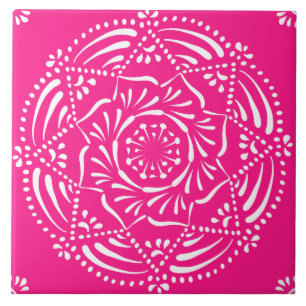 Foxglove Mandala Fliese