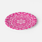 Foxglove Mandala Pappteller (Schrägansicht)