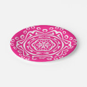 Foxglove Mandala Pappteller (Schrägansicht)