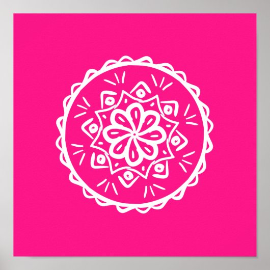 Foxglove Mandala Poster (Vorne)