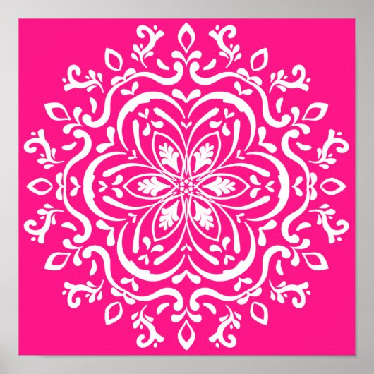 Foxglove Mandala Poster (Vorne)
