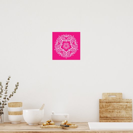 Foxglove Mandala Poster (Küche)