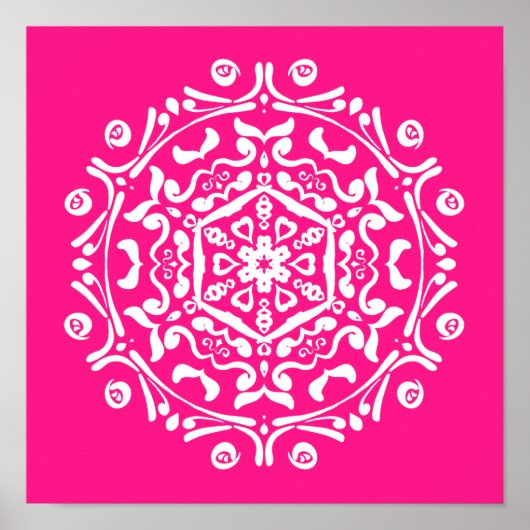 Foxglove Mandala Poster (Vorne)