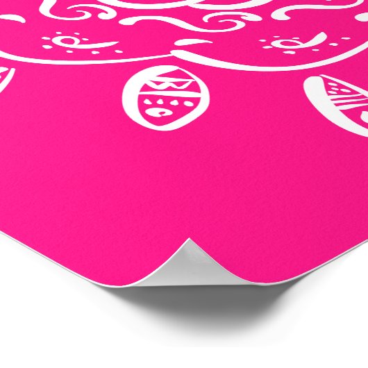 Foxglove Mandala Poster (Ecke)