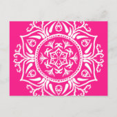 Foxglove Mandala Postkarte (Vorderseite)