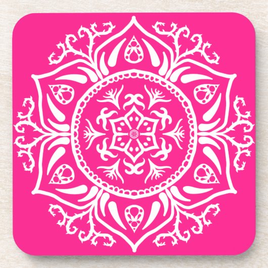 Foxglove Mandala Untersetzer (Vorderseite)