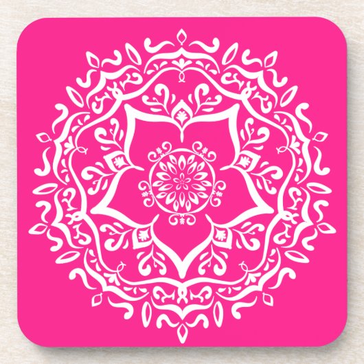 Foxglove Mandala Untersetzer (Vorderseite)