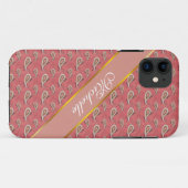 Foxglove Petal Paisley Pattern Case-Mate iPhone Hülle (Rückseite (Horizontal))