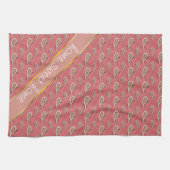 Foxglove Petal Paisley Pattern Küchentuch (Horizontal)