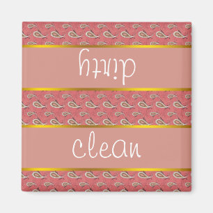 Foxglove Petal Paisley Pattern Magnet