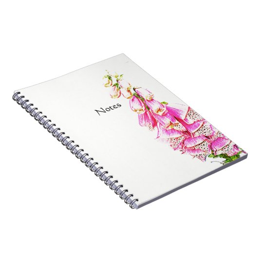 Foxglove Print Notizblock (Rechte Seite)