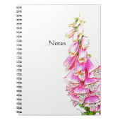 Foxglove Print Notizblock (Vorderseite)