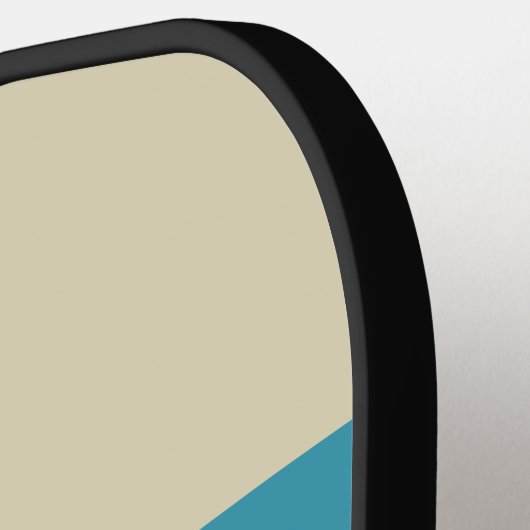 Foxglove Rust Across Striping mit Name Pickleball Schläger (Linke Seite)