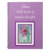 Foxglove und Bee jotter Notizblock (Vorderseite)