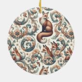 Foxglove Whispers: Viktorianische Eleganz in der N Keramik Ornament (Hinten)