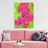 FOXGLOVES LEINWANDDRUCK (Insitu (Wohnzimmer))