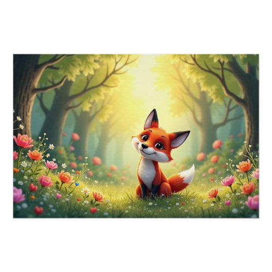 Foxglow - ein Freund des Whimsikwaldes Poster (Vorderseite)