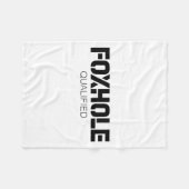 Foxhole Qualified Military Suprter And Lover Motiv Fleecedecke (Vorderseite (Horizontal))