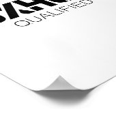 Foxhole Qualified Military Suprter And Lover Motiv Poster (Ecke)