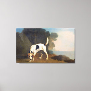 Foxhound auf dem Geruch, c.1760 (Öl auf Papier Leinwanddruck