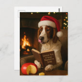 Foxhound 'Cheese Tax' Christmas postcard Postkarte (Vorne/Hinten)