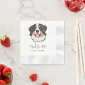 Foxhound Drink auf mich Dog Custom Cocktail Napkin Serviette (Beispiel)