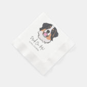 Foxhound Drink auf mich Dog Custom Cocktail Napkin Serviette (Ecke)