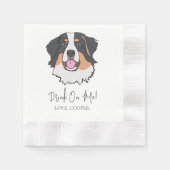 Foxhound Drink auf mich Dog Custom Cocktail Napkin Serviette (Vorderseite)