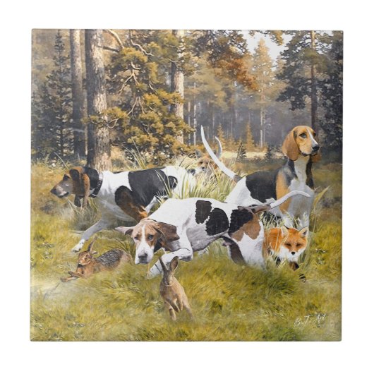Foxhound Fliese (Vorderseite)
