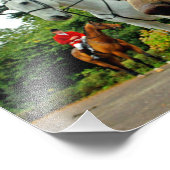 Foxhound Hunde Pferde West Berkshire Hunt England Fotodruck (Ecke)