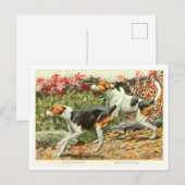 Foxhound-Hunde-Postkarte Postkarte (Vorne/Hinten)