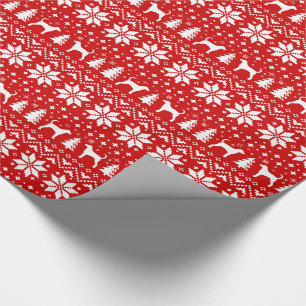 Foxhound Hunde Silhouetten Weihnachtsfeiertag Geschenkpapier