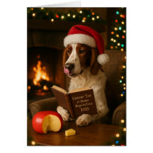 Foxhound 'Käse-Steuer' Weihnachtskarte