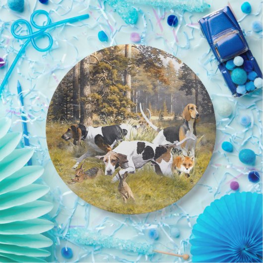 Foxhound Pappteller (Party)