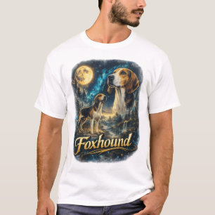 Foxhound-Porträt – Edler Jagdhund T-Shirt