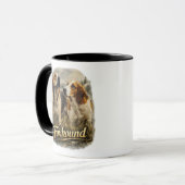Foxhound-Porträt – Edler Jagdhund Tasse (Vorderseite Links)