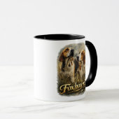 Foxhound-Porträt – Edler Jagdhund Tasse (VorderseiteRechts)