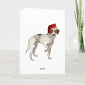 Foxhound Stehende Weihnachten (Rückseite)