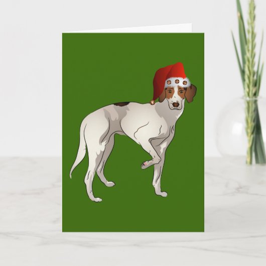 Foxhound Stehende Weihnachten (Vorderseite)