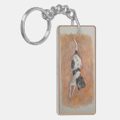 Foxhound Terrier Mix Schlüsselanhänger (Vorderseite links)