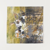 Foxhound Wandteppich (Vorderseite (Horizontal))