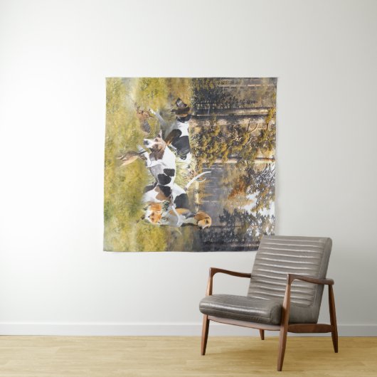 Foxhound Wandteppich (Beispiel (Horizontal))