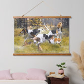Foxhound Wandteppich Mit Holzrahmen (Schlafzimmer)