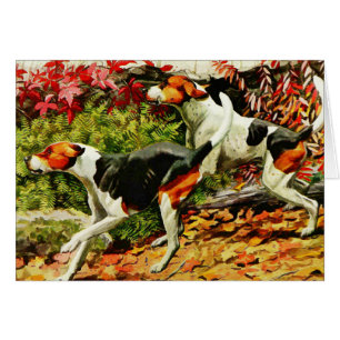 Foxhounds (englisch&amerikanisch) im Herbstholz