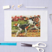 Foxhounds (englisch&amerikanisch) im Herbstholz Seidenpapier (Handwerk)