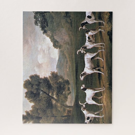 Foxhounds in einer englischen Landschaft (George S Puzzle (Vertikal)