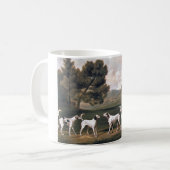 Foxhounds in einer ländlichen Landschaft (von Geor Kaffeetasse (Vorderseite Links)