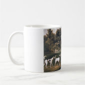 Foxhounds in einer ländlichen Landschaft (von Geor Kaffeetasse (Links)